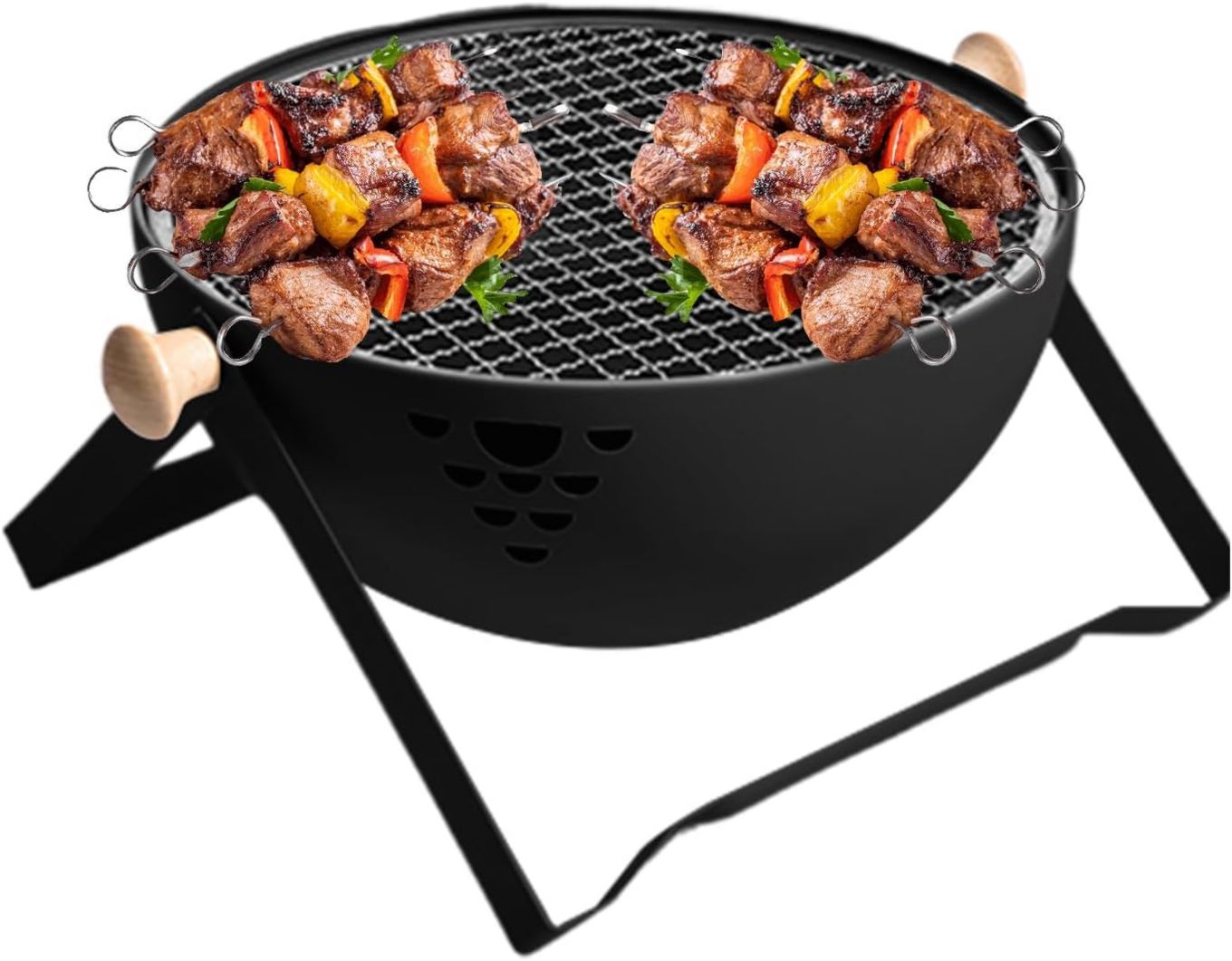 Con piano di lavoro laterale per gli utensili Barbecue da esterno in acciaio galvanizzato perfetto per cucina all'aperto