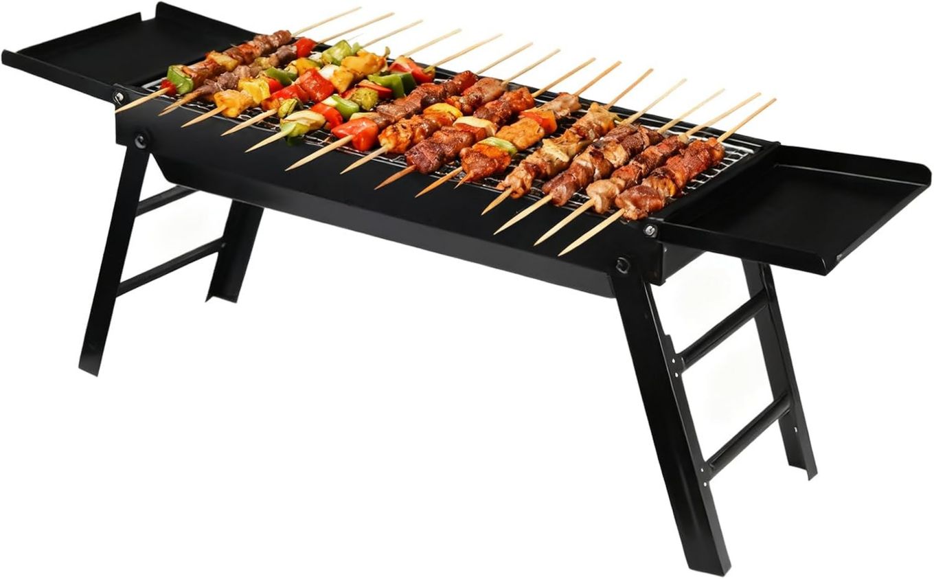 Con maniglia telescopica per il trasporto Fornello per barbecue in alluminio leggero perfetto per trekking e escursionismo