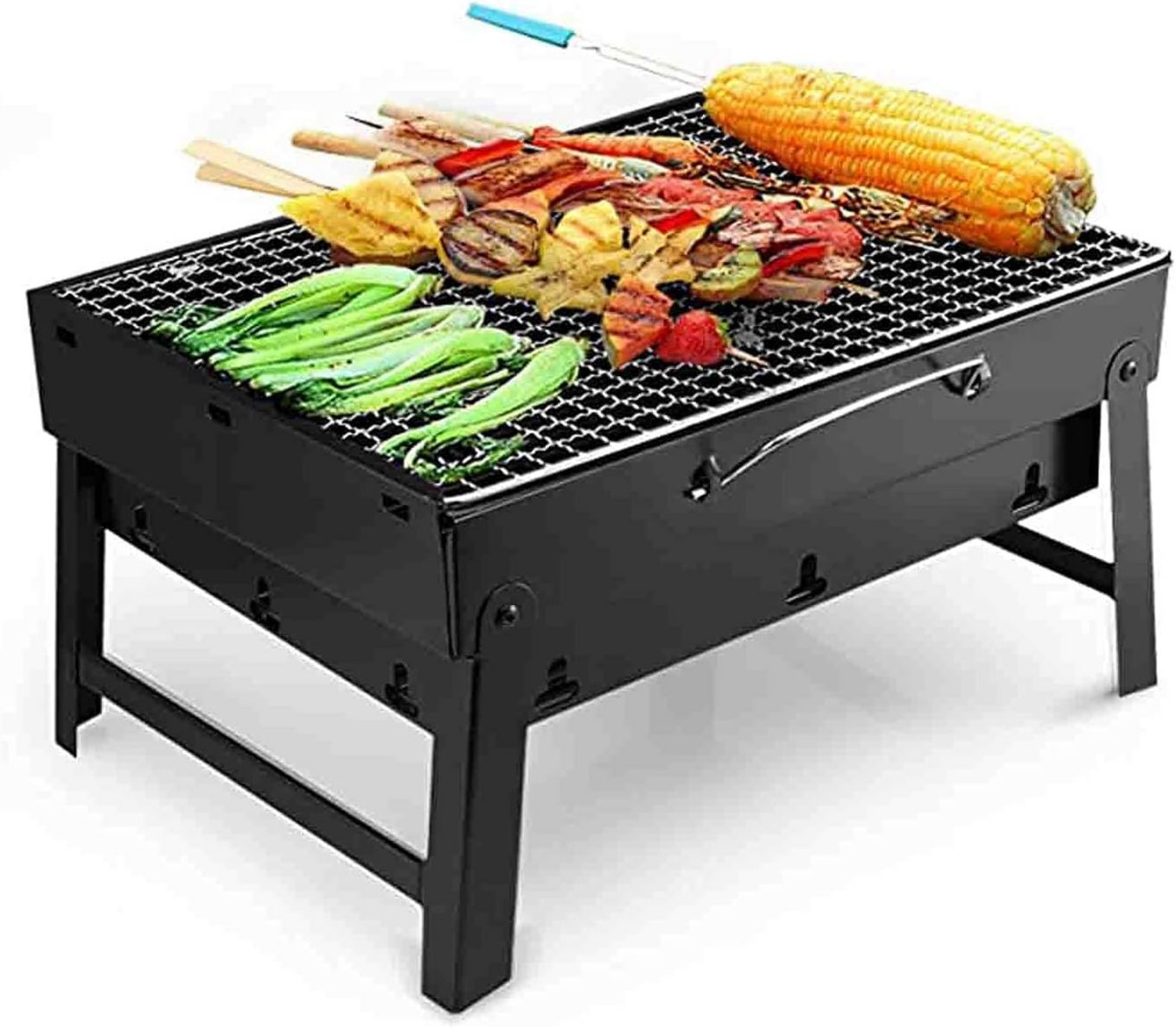Con design pieghevole e ripiegabile in 2 secondi Barbecue portatile in alluminio leggero ideale per trekking e escursionismo