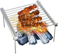Griglia per barbecue con doppio frigorifero integrato per bevande in materiale resistente agli agenti atmosferici perfetto per feste