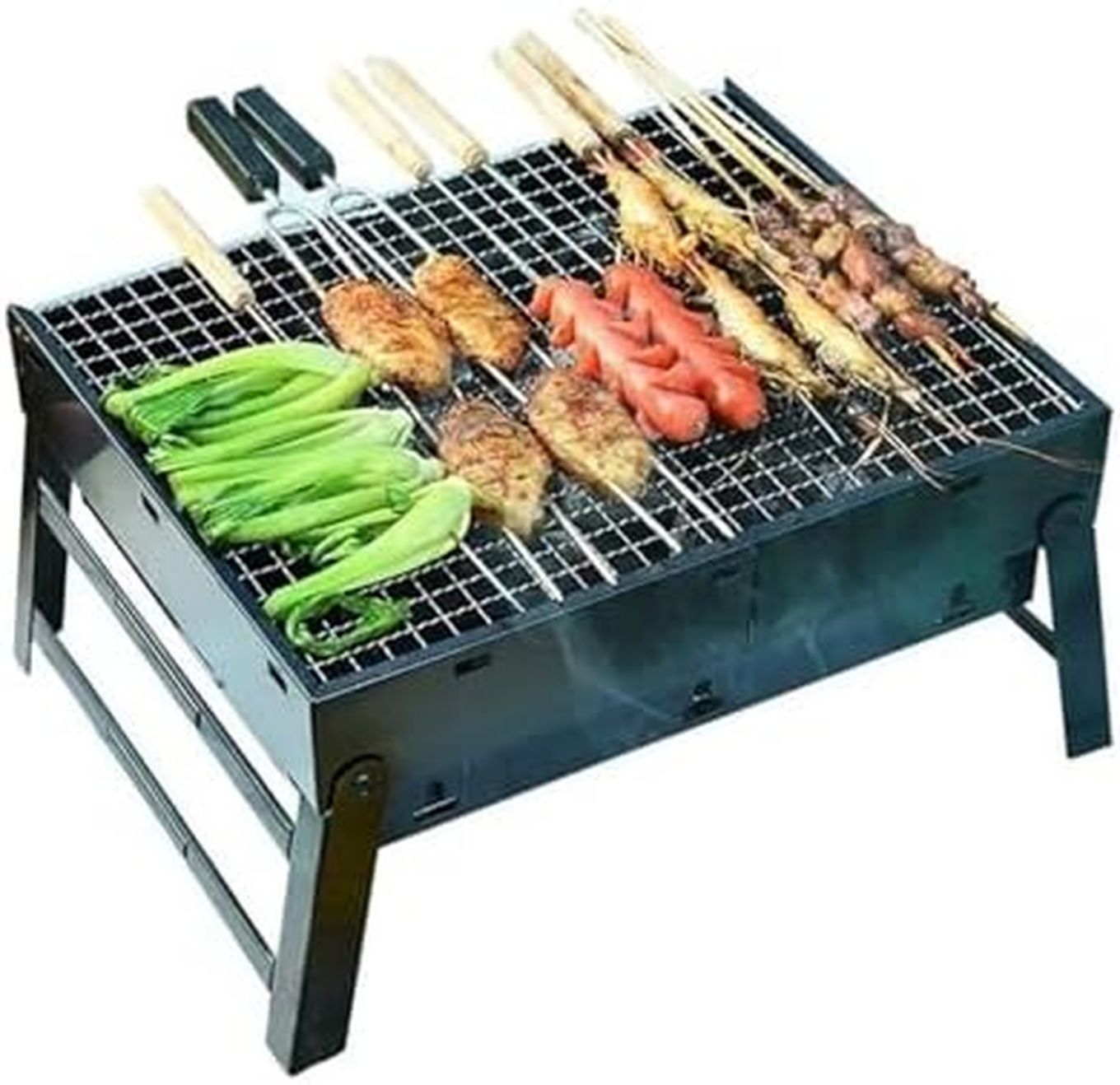 Perfetto per feste in giardino: Fornello portatile in materiale con finitura anti-graffio con materiale riciclabile e ecologico ideale per picnic e gite fuori porta
