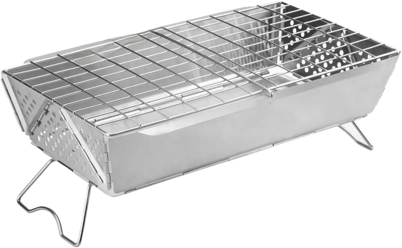 Barbecue a gas con sistema di raffreddamento rapido dopo l'uso in acciaio con rivestimento protettivo ideale per viaggi e spostamenti