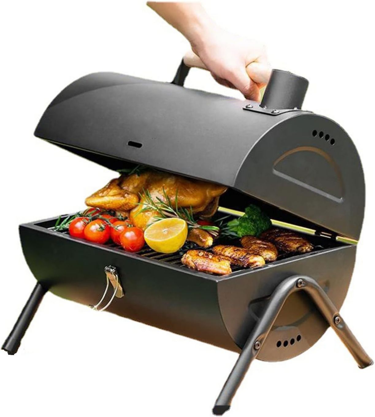 Con sistema di accensione rapida senza fiamme Griglia a carbone in materiale non tossico perfetto per picnic e gite fuori porta